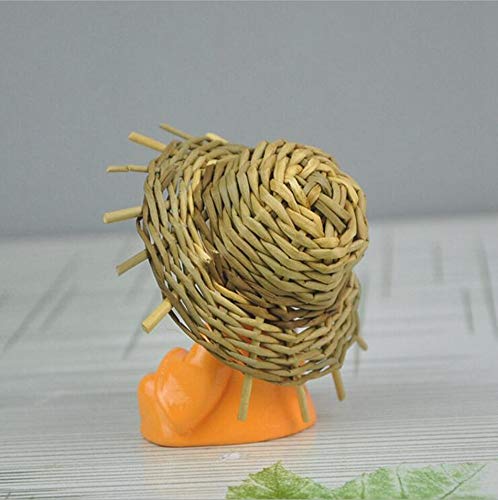 TIED RIBBONS Set of 4 Buddha Monk Statue Figurines Showpiece for Home Decoration Car Dashboard Living Room Bedroom Table Wall Decorative Gift Items (Miniature, Multi)