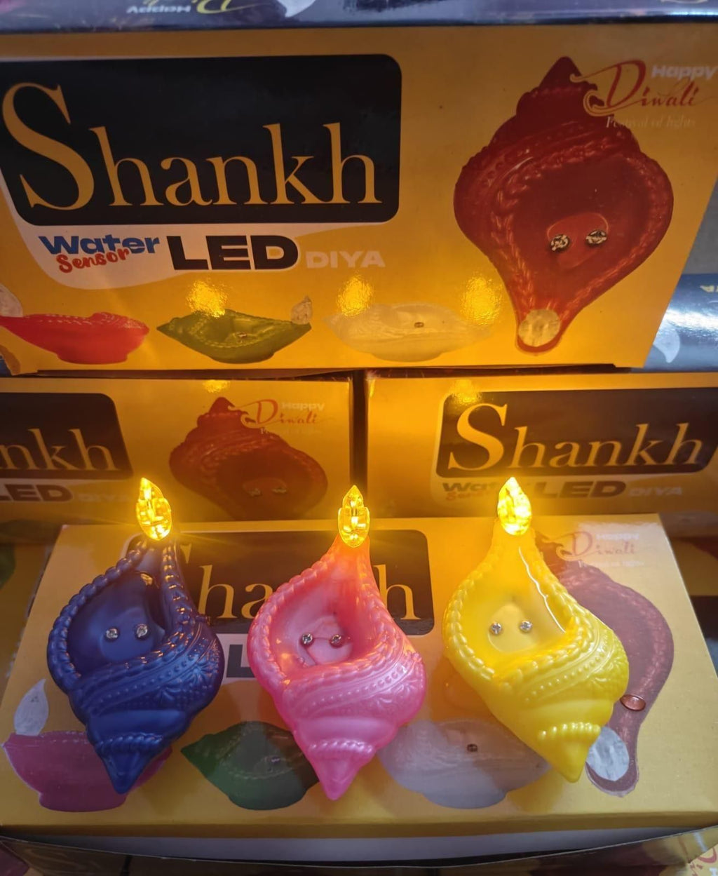 Shankh Water Sensor LED Diya