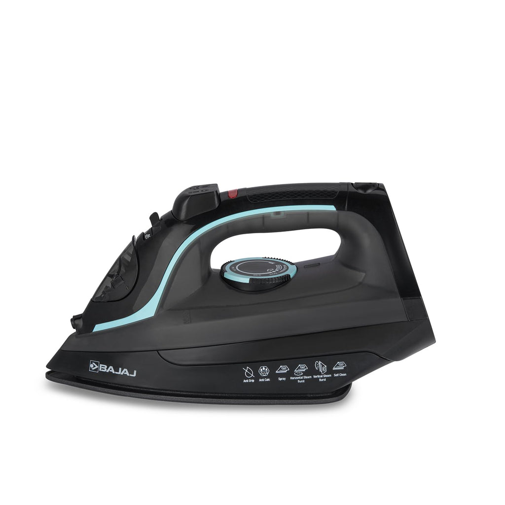 Bajaj DX-6 1000 Watts Dry Iron | Advance Soleplate And Anti-Bacterial German Coating Technology | Thermol Fuse Safety | Auto Shut-Off | Cool Touch Body | 2 Yr Warranty 【White】