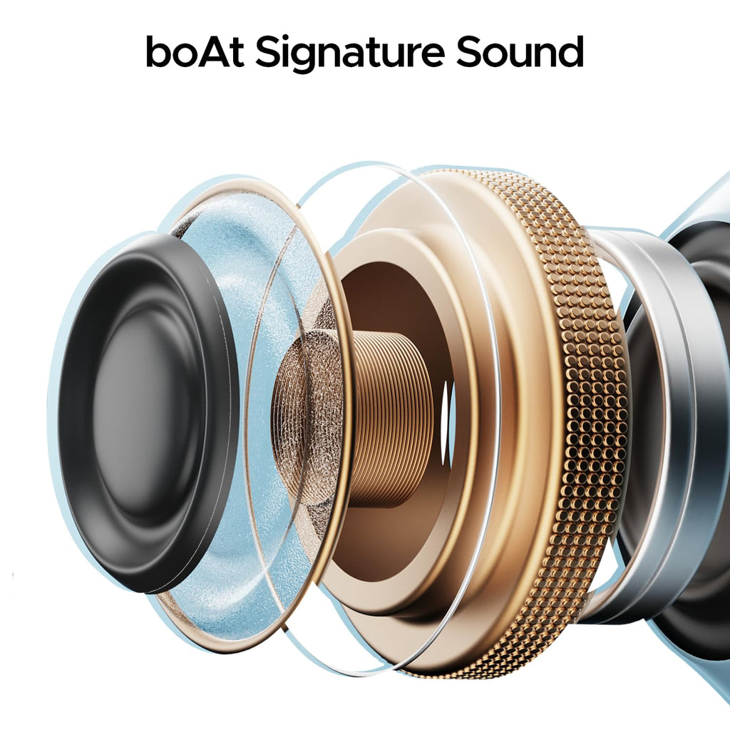 boAt Airdopes 311 Pro, 50HRS Battery, Fast Charge, Dual Mics ENx Tech, Transparent LID, Low Latency, IPX4, IWP Tech, v5.3 Bluetooth Earbuds, TWS Ear Buds Wireless Earphones with mic (Active Black)